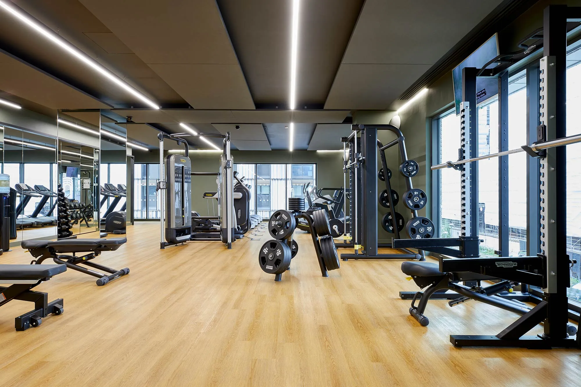 Hi-tech gym and studio