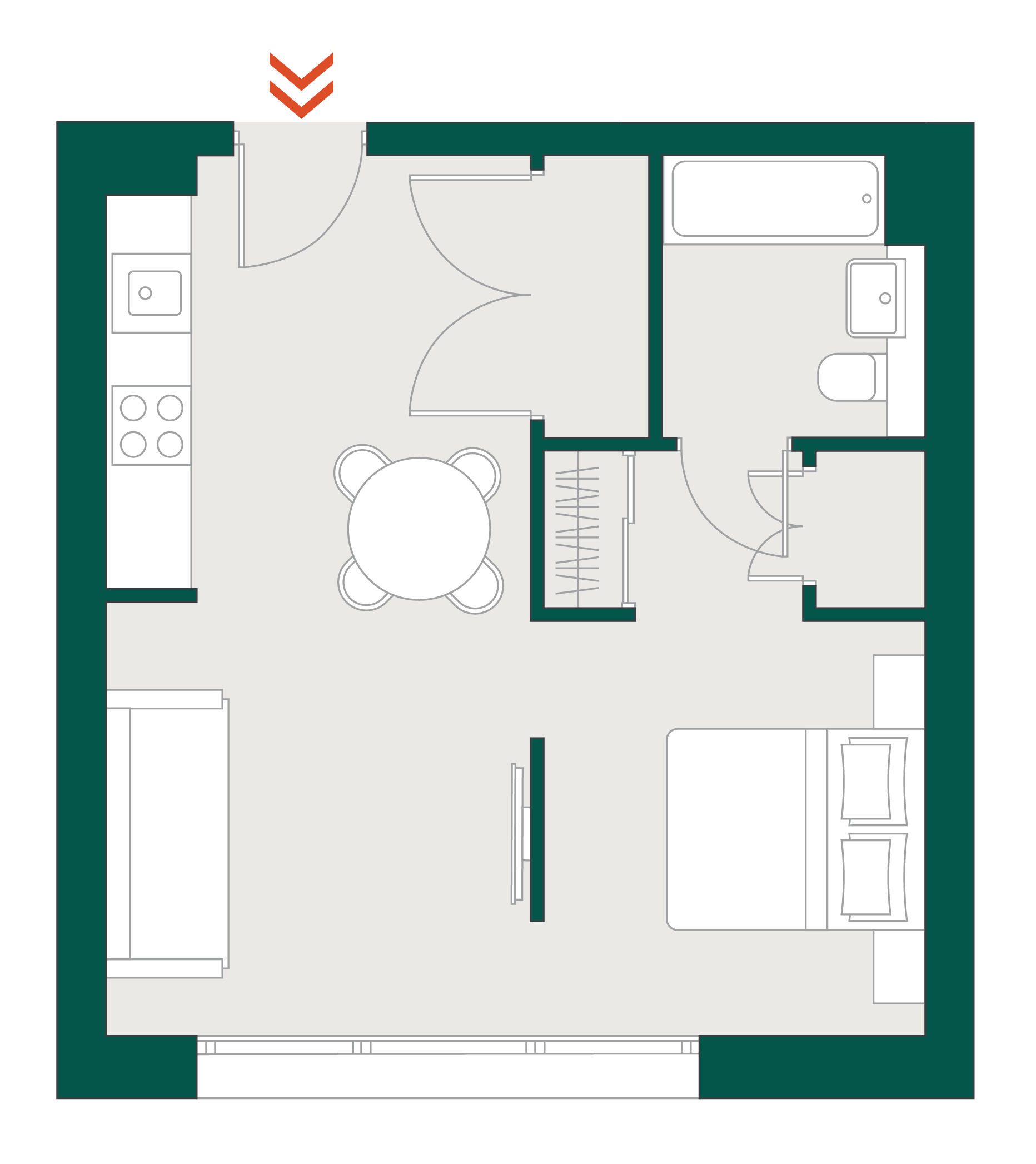 Blackhorse Mills Studio WYG & floor plan typical floor plan