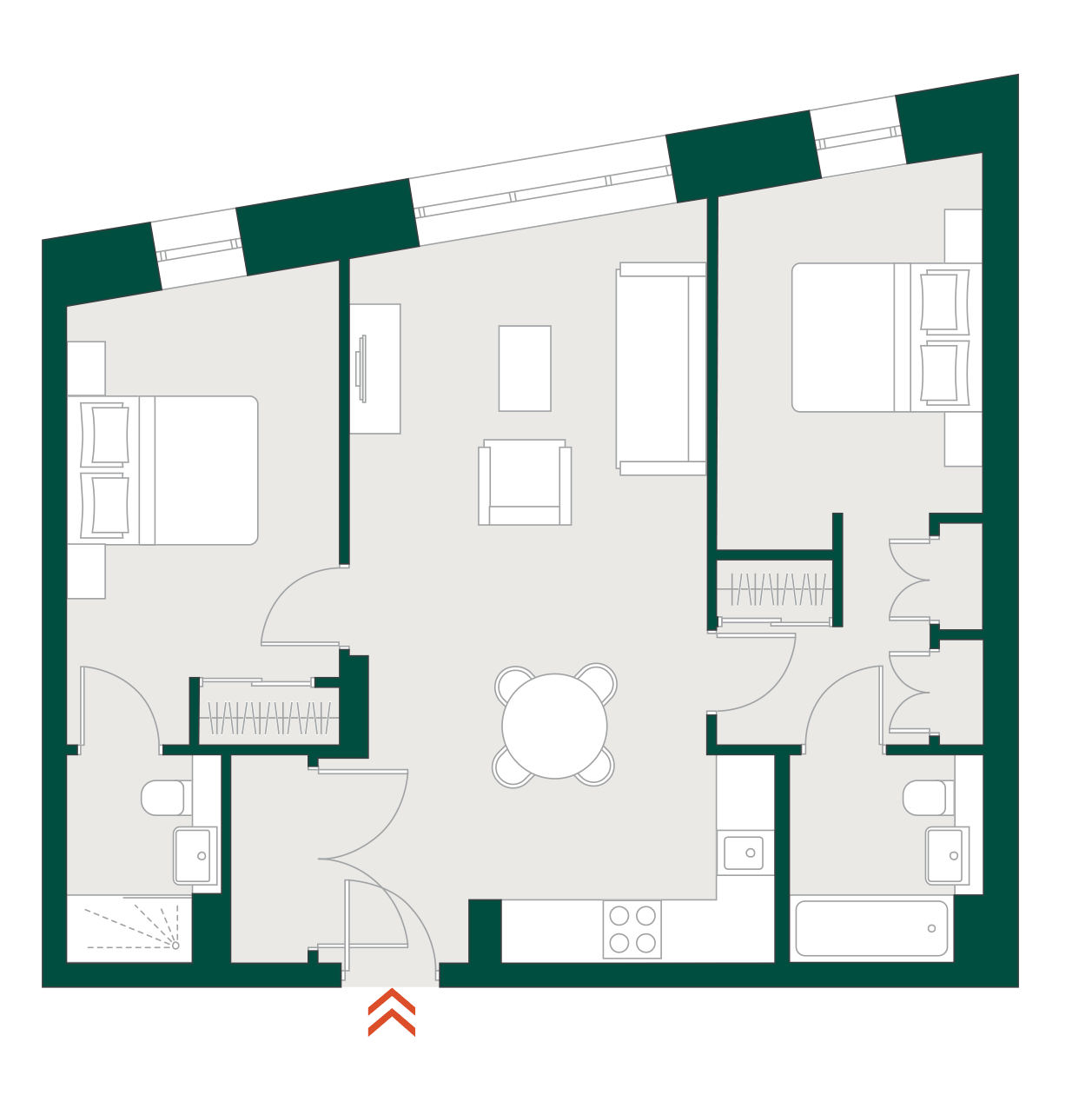Blackhorse Mills 2 Bedroom WYG & floor plan typical floor plan